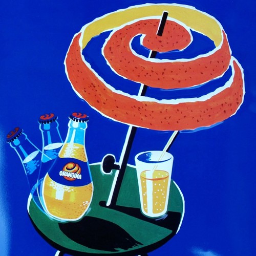 Orangina altes blechschild - =,