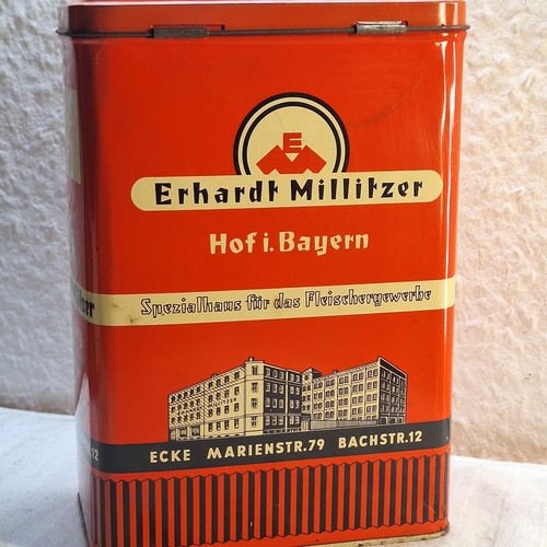 Alte blechdose erhardt - alte, "erhardt
