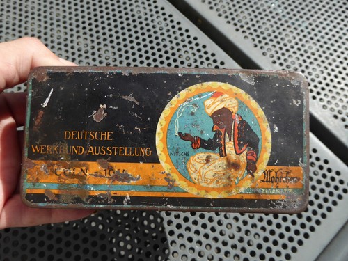 Alte blechdose zigarettendose - blechdose,