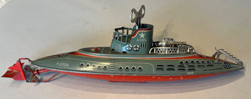 Altes blechspielzeug boot - altes,