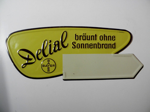 Altes blechschild delial - altes, *