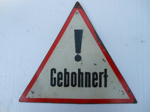 Altes blechschild - blechschild,