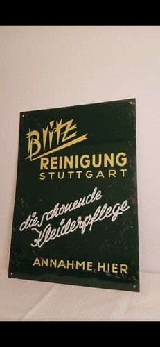 Altes werbeschild blechschild - altes,