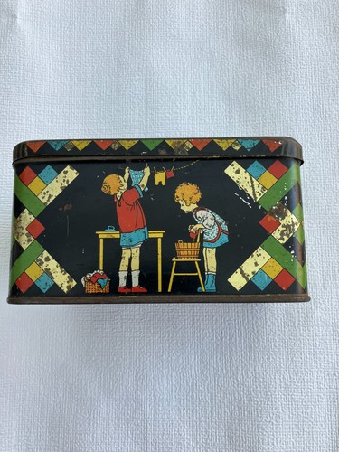 Schöne alte blechdose mit
