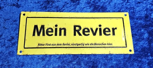 Bergbau altes blechschild - ,