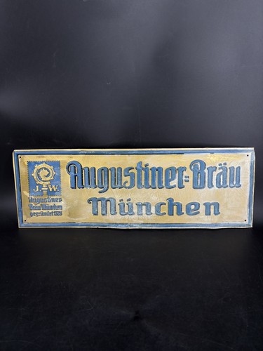Altes blechschild augustiner - altes,