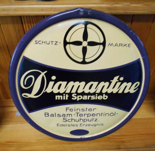 Altes blechschild diamantine - blechschild,