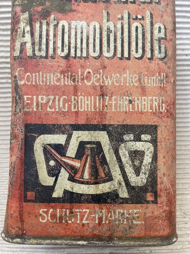 Große alte blechdose - große,