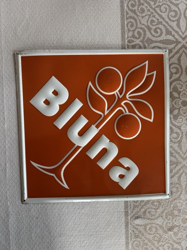 Altes bluna blechschild 50er - bluna,