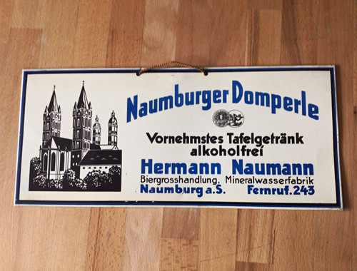 Altes blechschild naumburger - altes,