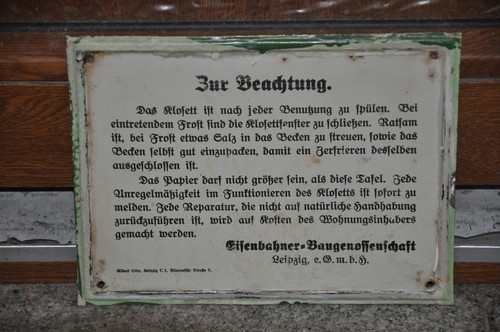 Altes blechschild - altes,