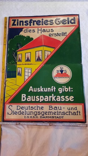 Altes werbeblechschild - altes,