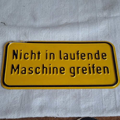 Altes blechschild nicht in - nicht,