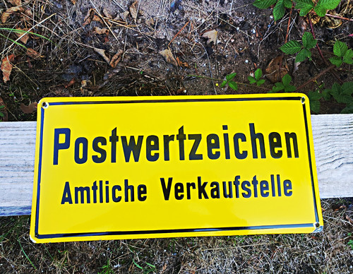 Emailleschild blechschild post - emailleschild,