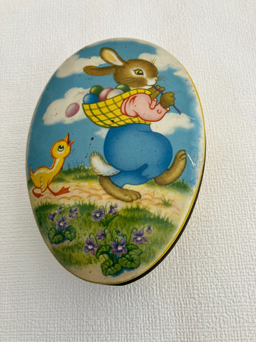 Schöne alte blechdose ostern - alte,
