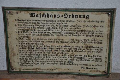 Altes blechschild 30er - blechschild, j