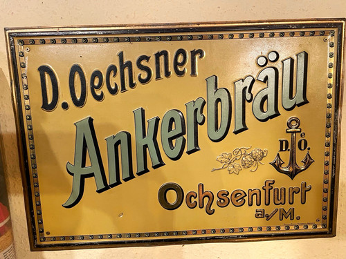 Altes blechschild oechsner - altes,