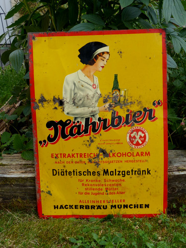 Altes blechschild nährbier - altes,