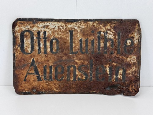Altes antik blechschild otto - antik,