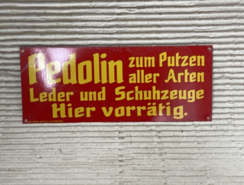 Altes blechschild pedolin - blechschild,