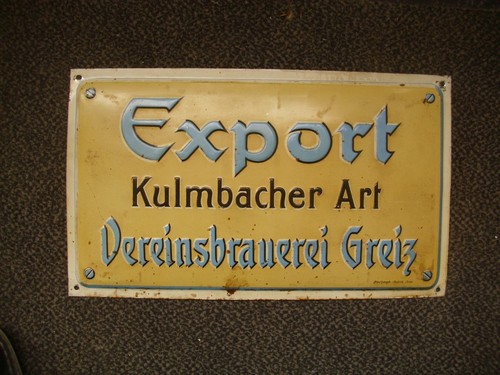 Altes geprägtes blechschild - geprägtes,