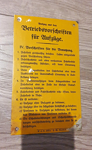 Altes blechschild - altes,