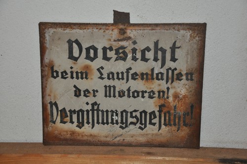 Altes blechschild 30er - altes,