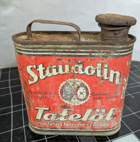 Alte blechdose staudolin - alte,