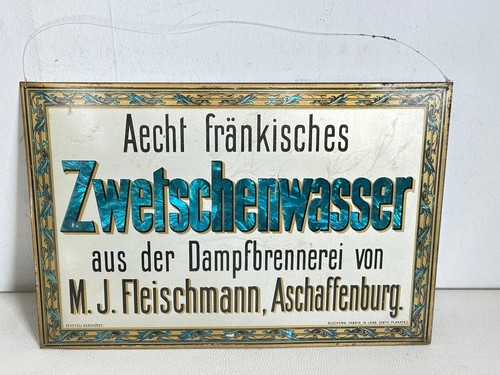 Altes blechschild - altes,