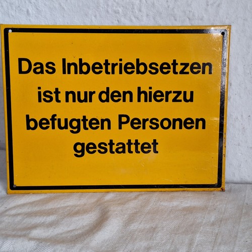 Altes blechschild das - blechschild, "das