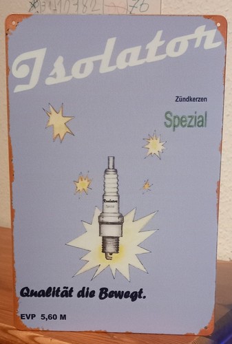 Blechschild isolator ddr - ddr, alte
