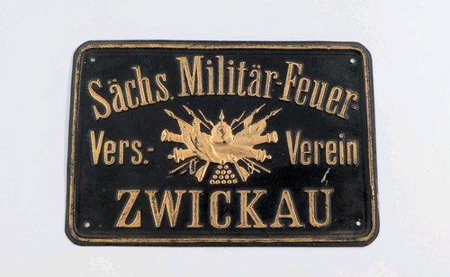 Altes blechschild sächs - altes,