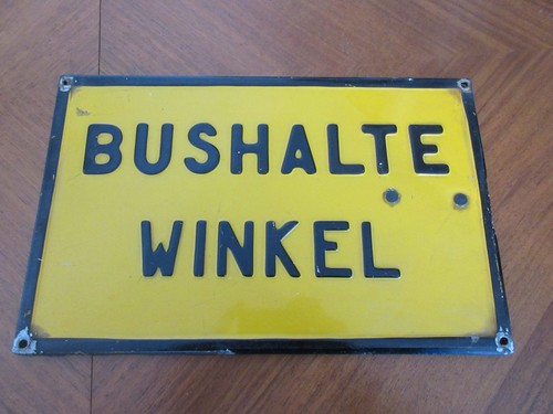 Altes blechschild - altes,