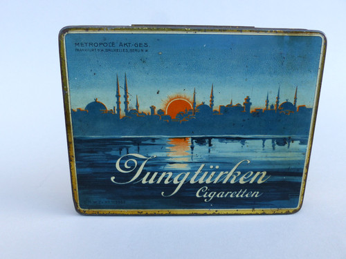 Alte blechdose jungtürken 100 - blechdose,