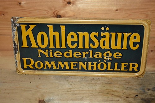 Altes blechschild 1900 - blechschild, um