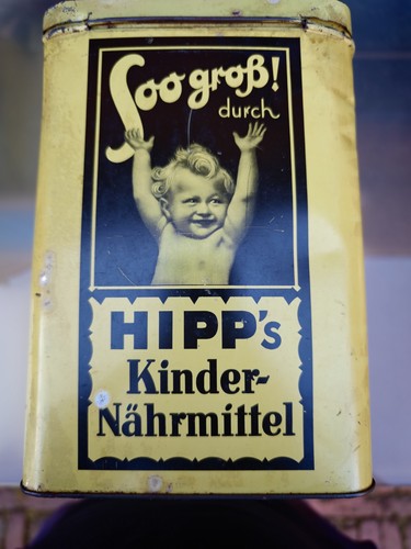 Alte blechdose hipp werk - blechdose,