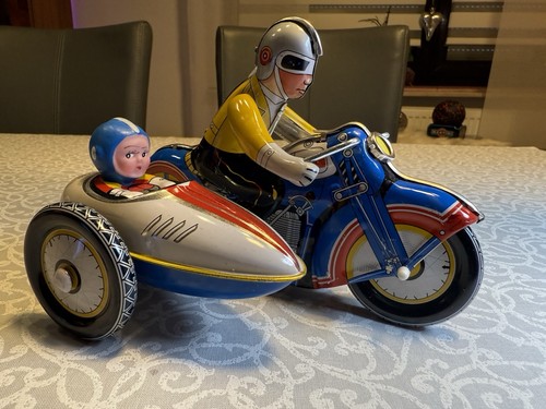 Altes blechspielzeug motorrad - blechspielzeug,